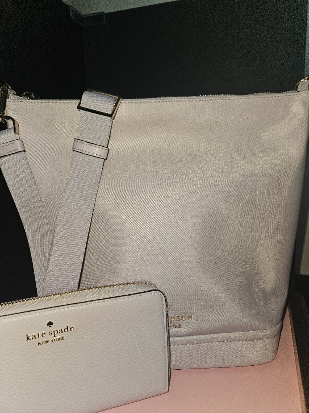 Kate Spade New York Woman's Chelsea Nylon Duffle Crossbody with Matching Wallet